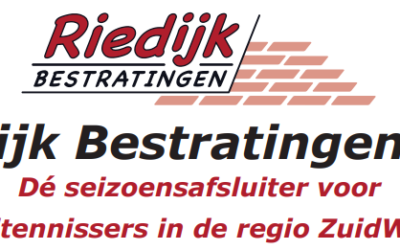 Indeling Riedijk Bestratingen Cup